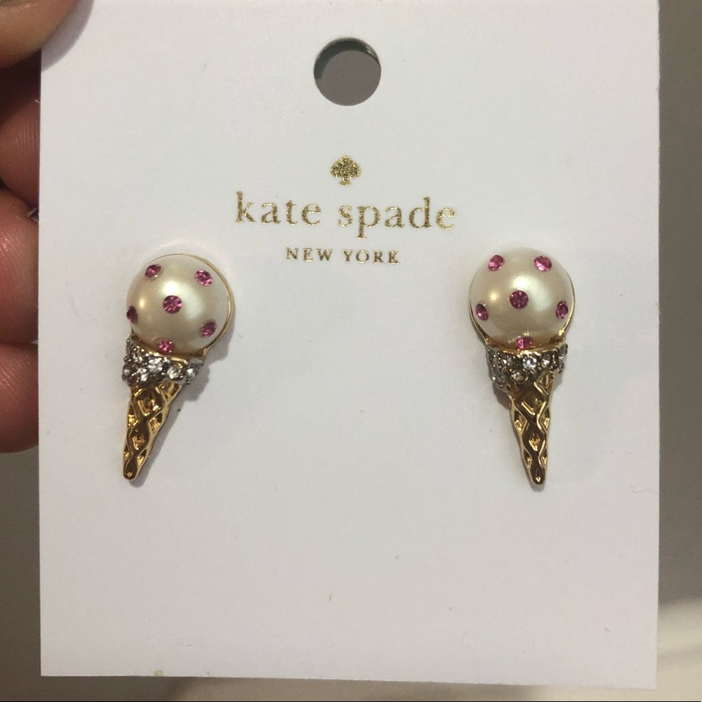Kate Spade ice cream cone earrings